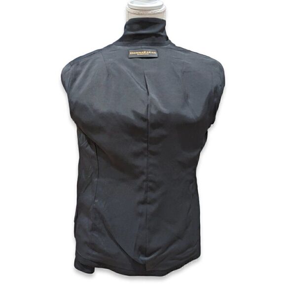 Donna Karan Signature Women's Black Single Button Wool Blazer Size US 8 - Picture 7 of 10